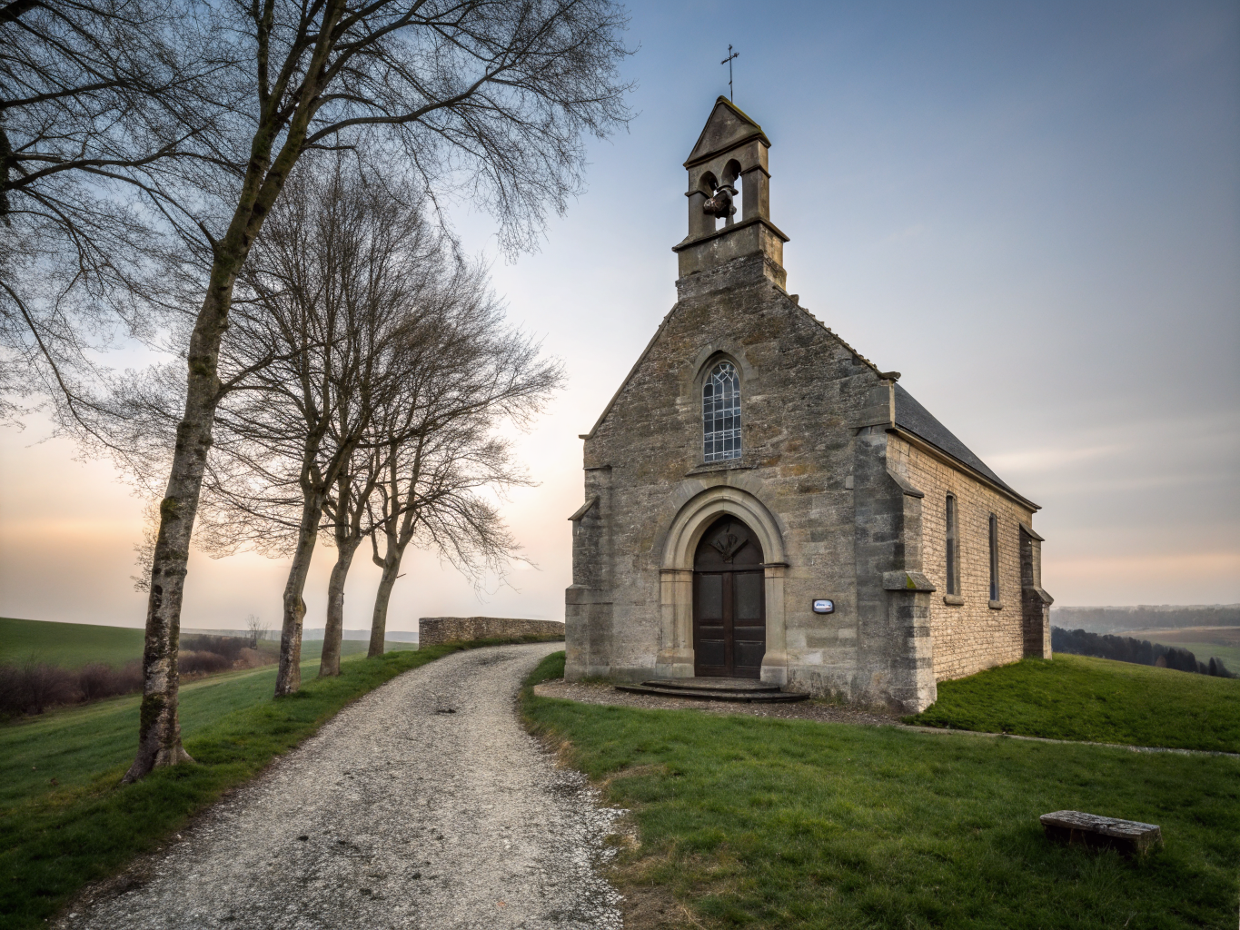 Façade historique de la chapelle Saint-Sébastien